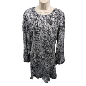 Na-Kd NWT Speckled Long Sleeve Mini Dress Sz Eu 40